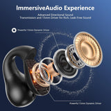 AI Translation Earbuds Real Time 144 Languages Translator Ear Buds Wireless Clip On Earbuds Bluetooth Headphones for Travel Business Meeting