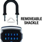 Master Lock Silver and Black Lock Box with Digital Keypad Code, Electronic Portable Key Safe Connects to Bluetooth Via iOS/Android App, 3-1/4 in. Wide, 5440EC