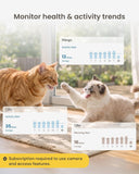 Furbo 360° Cat Camera [Subscription Required] Unlock w/Paid Plan: Home Security & Pet Safety Alerts, Rotating Treat Toss w/ 2-Way Speaker, Smart Cam w/Phone App (Low Risk, 3mo Min. Cancel Anytime)