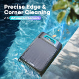 AIPER Surfer S2 Robotic Solar Pool Skimmer with APP Support, 24/7 Cleaning, Dual Charging Modes, Smart Obstacle Avoidance, Ideal for Most Swimming Pool Types