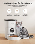 PETLIBRO Automatic Cat Feeders, Cat Food Dispenser with Customize Feeding Schedule, Timed Cat Feeder with Interactive Voice Recorder - 4 liter