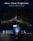 POCOCO Galaxy Star Projector for Bedroom with Replaceable Optical Film Discs, Home Planetarium Night Light Projector