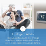 Honeywell Home Rth9585Wf1004 Wi-Fi Smart Color Thermostat, 7 Day ProgRAMmable, Touch Screen, Energy Star, Alexa Ready, C-Wire Required