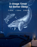 POCOCO Galaxy Star Projector for Bedroom with Replaceable Optical Film Discs, Home Planetarium Night Light Projector