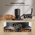 PETLIBRO Automatic Cat Feeder with Camera for Two Cats, 1080P HD Video with Night Vision, 5G WiFi Pet Feeder with 2-Way Audio for Cat & Dog, Low Food & Motion & Sound Alerts, Dual Tray, Black 5L