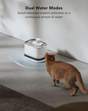 PETLIBRO Cat Water Fountain,Wireless Pet Fountain Battery Operated,2.5L/84oz Dockstream Automatic Dog Water Dispenser