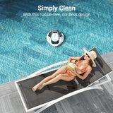 AIPER Seagull SE Cordless Robotic Pool Cleaner, Pool Vacuum Lasts 90 Mins, LED Indicator, Self-Parking, Ideal for Above/In-Ground Pools up to 33 Feet - White