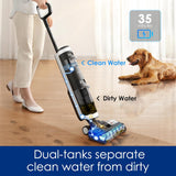 Tineco Floor ONE S3 Cordless Hardwood Floors Cleaner Lightweight Wet Dry Vacuum Cleaners for Multi-Surface Cleaning with Smart Control System