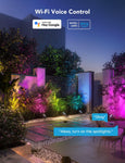Govee Outdoor Spot Lights, Waterproof Uplight Landscape Spotlights, Work with Alexa, RGBIC Color Changing Exterior Pathway Lights