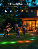 Govee Outdoor Ground Lights 2, Outdoor Lights for Patio Decorations, 15 Pack RGBIC Pathway Lights, IP67 Waterproof, Works with Alexa, Google Assistant - 50ft