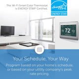 Honeywell Home Rth9585Wf1004 Wi-Fi Smart Color Thermostat, 7 Day ProgRAMmable, Touch Screen, Energy Star, Alexa Ready, C-Wire Required