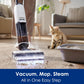 Tineco Floor ONE S7 Steam Cordless Wet Dry Vacuum Steam Mop All-in-One, Floor Washer for Sticky Mess Clean Up on Hard Floors with Digital Display, Self-Cleaning, Edge Cleaning, Safe for Kids & Pets