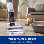 Tineco Floor ONE S7 Steam Cordless Wet Dry Vacuum Steam Mop All-in-One, Floor Washer for Sticky Mess Clean Up on Hard Floors with Digital Display, Self-Cleaning, Edge Cleaning, Safe for Kids & Pets