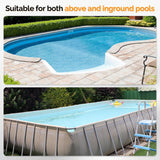 VINGLI Automatic Suction-Side Pool Vacuum Cleaner, Powerful Wall-Climbing Sweeper for Inground Pools, Includes 39.6ft Tangle-Free Hose