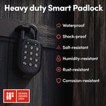 igloohome New Smart Padlock 2 (SP2), The Toughest Smart Padlock – Generate Access from Anywhere with The Mobile app (iOS/Android) – No WiFi Needed, Waterproof; Rechargeable