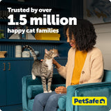 PetSafe ScoopFree Crystal Pro Self Cleaning Litter Box, Automatic Cat Litter Box - Comes with 1 Disposable Crystal Litter Tray (Grey, Uncovered)
