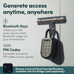 igloohome New Smart Padlock 2 (SP2), The Toughest Smart Padlock – Generate Access from Anywhere with The Mobile app (iOS/Android) – No WiFi Needed, Waterproof; Rechargeable
