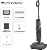 Tineco Floor ONE S7 Stretch Ultra Cordless Wet Dry Vacuum Cleaner, 180°Lay-Flat Anti-Tangle Design, 50 Minutes Runtime, 185℉ Flashdry Self-Cleaning, Dual-Sided Edge Cleaning Floor Cleaner