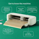 Cricut Explore® 5 Essential Bundle + Digital Content, Taupe - Precise Cutting Machine - Works with 100+ Materials - Sleek, Simplified Design - Includes Supplies for 65 Projects + Bonus Digital Content