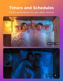 Govee Smart Light Bulbs, Color Changing Light Bulb, Work with Alexa and Google Assistant, 16 Million Colors RGBWW, WiFi & Bluetooth LED Light Bulbs, Music Sync, A19, 800 Lumens, 4 Pack
