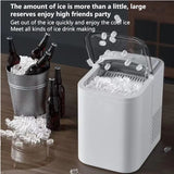 CoolFlow Ice Maker Machine for Home Self Cleaning, 15kg production daily, 9 bullets in 6mins Scoop and Basket, Ideal for Kitchen and Bar