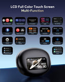 EUQQ AI Language Translation Earbuds, Bluetooth 5.4 Headphones Translator for 144 Languages & Accents, Wireless 36 Hours Wireless Headphones with 4 ANC Mic, IP7 Waterproof Earphones,Black