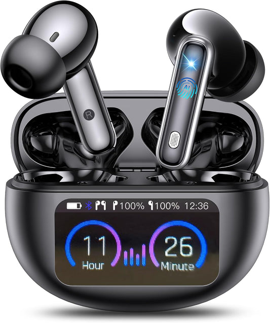 AI Translation Earbuds Real Time,188 Language Translator Earbuds, Audifonos Traductores Inglés Español,3-in-1 Translating Device, Translate Ear Buds for Travel Learning with 4 ANC Mic,IPX7 Waterproof