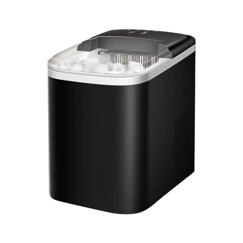 CoolFlow Ice Maker Machine for Home Self Cleaning, 15kg production daily, 9 bullets in 6mins Scoop and Basket, Ideal for Kitchen and Bar