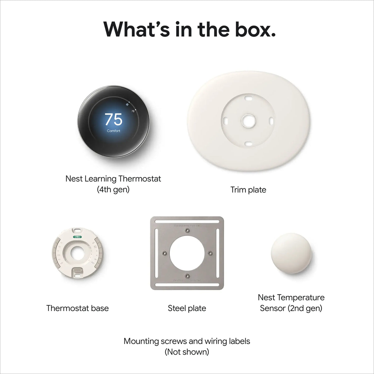 Google Nest Learning Thermostat (4th gen) with Nest Temperature Sensor (2nd gen)