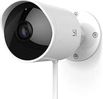 YI Уличная камера безопасности, 1080p Cloud Cam 2.4G Беспроводная IP Водонепроницаемая система ночного видения с двусторонней аудиосвязью