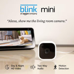 Умная камера безопасности Amazon Blink Mini работает с Alexa