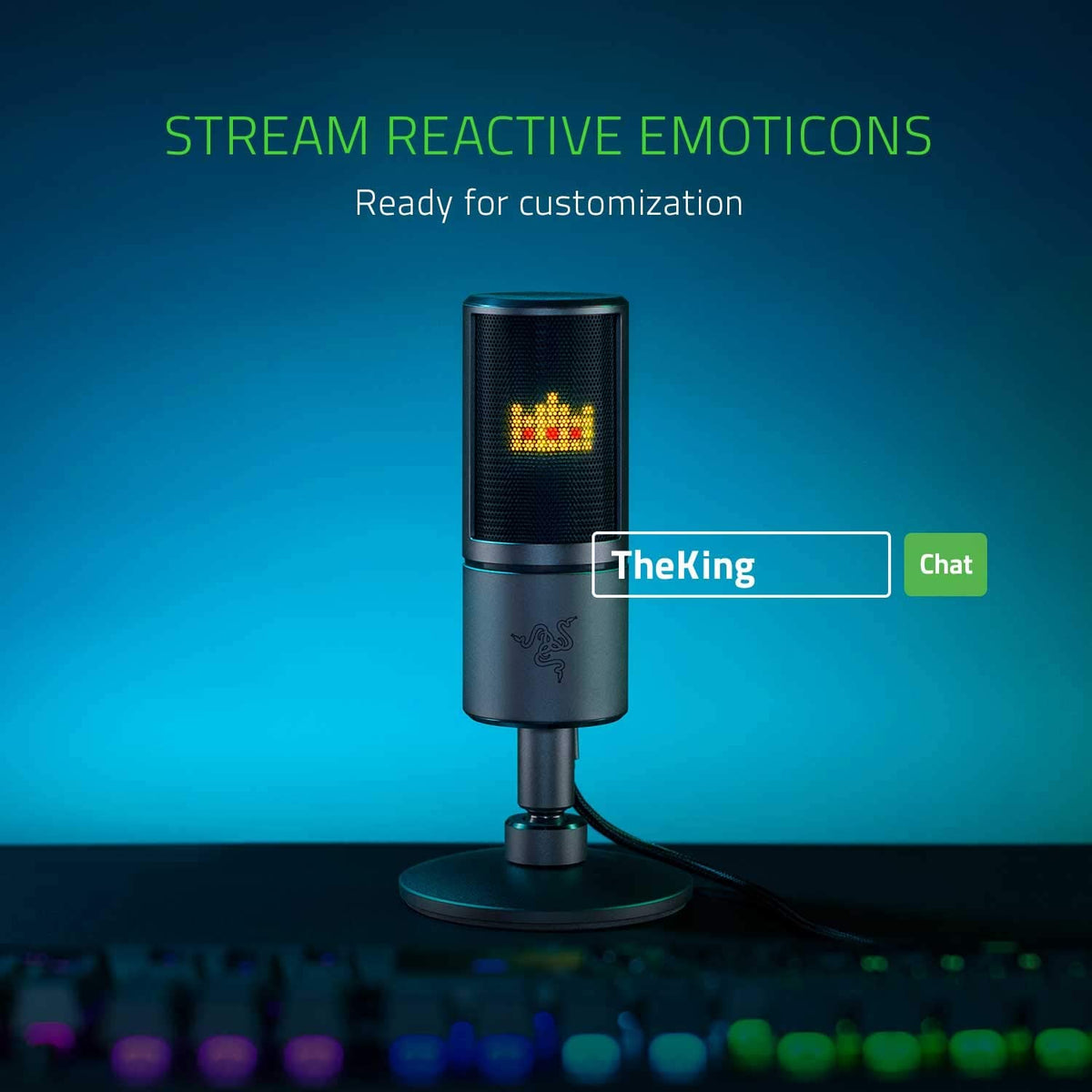 Razer Seiren Emote Streaming Microphone