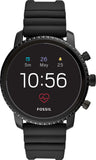 Fossil - Gen 4 Explorist HR Smartwatch 45mm Stainless Steel - Black with Black Silicone Strap