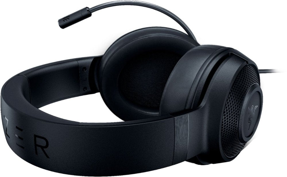 Razer - Проводная игровая гарнитура Kraken X с шумоподавлением, закрываемые ухом, - черный