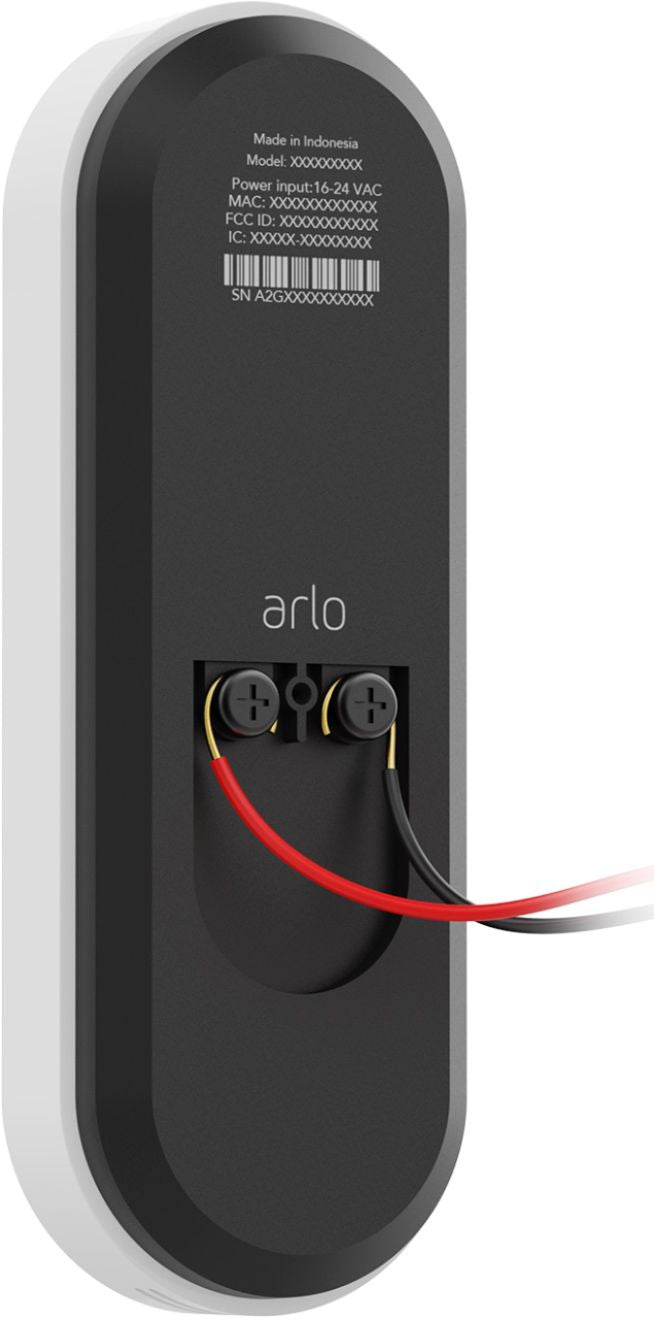 Arlo - Essential Video Doorbell Wired - White