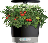 AeroGarden - Harvest 360 with Gourmet Herb Seed Pod Kit - Hydroponic Indoor Garden - Black