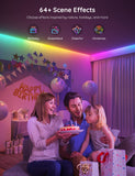 Govee RGBIC LED Strip Lights, 32.8ft Smart LED Lights for Bedroom, Bluetooth LED Lights APP Control, DIY Multiple Colors on One Line, Color Changing LED Lights Music Sync for Ceiling, Gaming Room