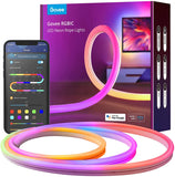 Govee Neon Rope Light, RGBIC Rope Lights with Music Sync, DIY Lighting Mode, Works with Alexa, Google Assistant, 10ft LED Strip Lights for Bedroom, Living Room, Gaming Decor