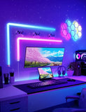 Govee Glide RGBIC Smart Wall Light, Multicolor Customizable, Music Sync Home Decor LED Light Bar for Gaming and Streaming