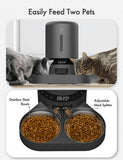 PETLIBRO Automatic Cat Feeder for Two Cats, 5L Dry Food Dispenser with Splitter and Two Stainless Bowls (PLAF006)