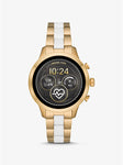 MICHAEL KORS ACCESS - Runway Gold-Tone and Silicone Smartwatch - MKT5057