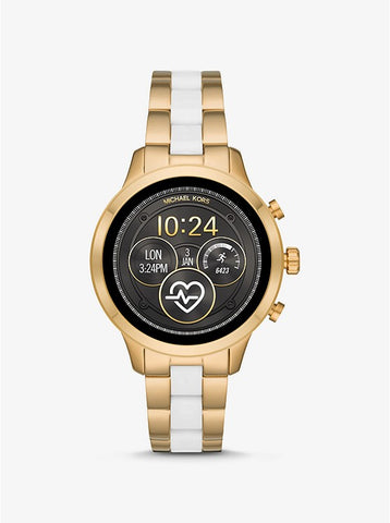 MICHAEL KORS ACCESS - Умные часы с золотистым покрытием и силиконом для подиума - MKT5057
