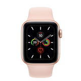Apple Watch Series 5 - Gold Aluminum Case with Pink Sport Band