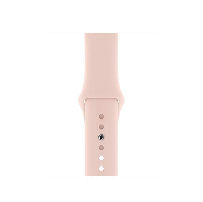Apple Watch Series 5 - Gold Aluminum Case with Pink Sport Band