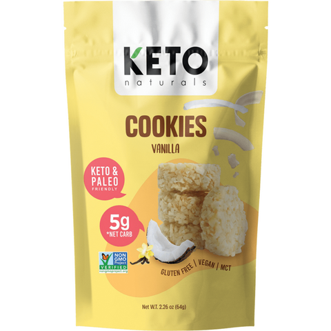 Keto Cookies Vanilla, 64g by Keto Naturals