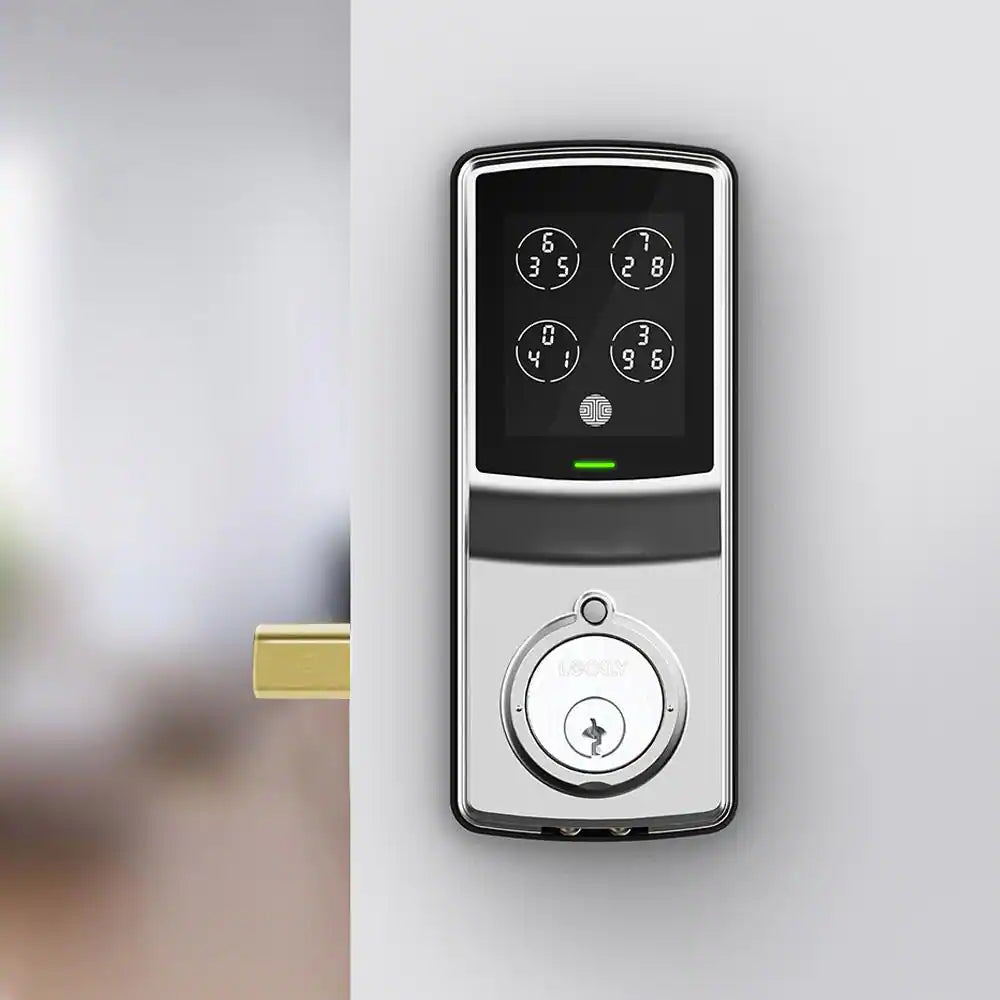 Lockly Model 7S Satin Nickel Single-Cylinder Smart Deadbolt Lock with