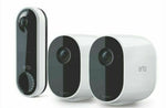 Arlo Essential Spotlight Camera | Wire-Free, 1080p Video (White) with Arlo Video Doorbell | HD Video Quality, 2-Way Audio, Package Detection | Motion Detection and Alerts | Built-in Siren