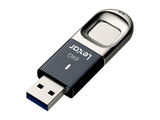 Lexar JumpDrive Fingerprint F35 64GB USB 3.0 Flash Drive 256bit AES Encryption M